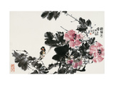 Bird and Blossoms in Autumn