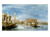 View of the Molo and the Palazzo Ducale in Venice