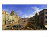 View of the Piazza Navona  Rome