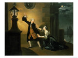 David Garrick (1717-79) as Jaffier and Susannah Maria Cibber (1714-76) as Belvidera