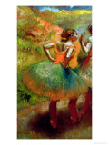 Dancers Wearing Green Skirts  circa 1895