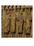 The Visitation  Four Jamb Figures from the West Facade of the Cathedral  circa 1230-40