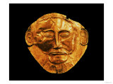 Funerary Mask from Mycenae  Formerly Thought to be That of Agamemnon