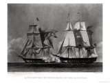 Battle Between the United States and the Macedonian  30th October 1812  Engraved by Duthie
