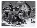 Thanksgiving Day: Ways and Means  from "Harper's Weekly " 27th November 1858