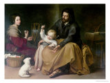 The Holy Family with the Little Bird  circa 1650