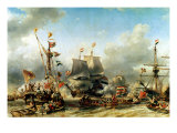 The Embarkation of the De Ruyter and the De Witt off Texel in 1667  1850-51