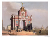 The Red Gate in Moscow  Printed by Lemercier  Paris  1840s