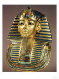 The Gold Funerary Mask  from the Tomb of Tutankhamun (circa 1370-52 BC) New Kingdom