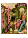 Visit of the Angel  from the Right Wing of the Buxtehude Altar  1400-10