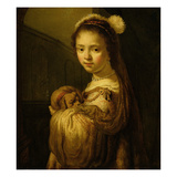 Picture of a Young Girl (Oil on Canvas)