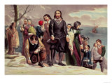The Landing of the Pilgrims at Plymouth  Massachusetts  December 22nd 1620 by Currier & Ives