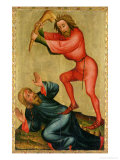 The Killing of Abel  Detail from the Grabower Altarpiece  1379-83
