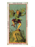 The Devil  Tarot Card from the Grand Etteilla