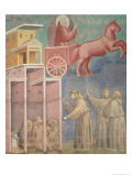 St Francis Appears to His Companions in a Chariot of Fire  1296-97