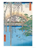 The Bridge with Wisteria or Kameido Tenjin Keidai  Plate 57 from "100 Views of Edo " 1856