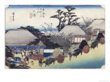 The Teahouse at the Spring  Otsu  from "Fifty-Three Stages of the Tokaido Road " circa 1831-34
