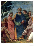 The Parnassus  Detail of Homer  Dante and Virgil  in the Stanze Della Segnatura  1510-11