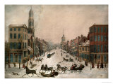 Wall Street in Winter
