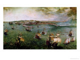 View of the Port of Naples  circa 1550-69