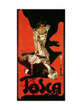 Poster Advertising a Performance of Tosca  1899