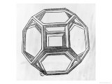 Polyhedron  from "De Divina Proportione" by Luca Pacioli  Published 1509  Venice