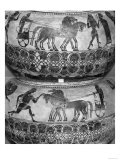 Attic Black-Figure Dinos Depicting Charioteers  circa 590 BC