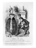 One Good Turn Deserves Another  from "Punch or the London Charivari " August 1876
