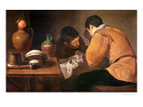Two Men at Table  circa 1620-21