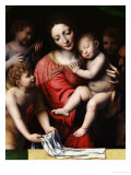 The Sleeping Christ  or Madonna and Sleeping Child with Three Angels  1532