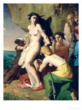 Andromeda Tied to the Rock by the Nereids  1840