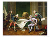 Louis XVI (1754-93) Giving Instructions to La Perouse  29th June 1785  1817