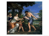 Faustulus Entrusting Romulus and Remus to His Wife Acca Larentia  circa 1643