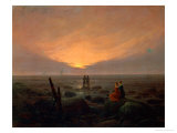Moon Rising over the Sea  1821