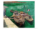 Landing Stage with Boats  c1888