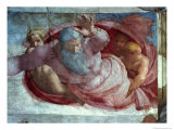 Sistine Chapel: God Dividing the Waters and Earth (Pre Restoration)