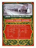 Early Timetable for the London to Dover Railway