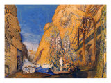 Stage Set for the "Dieu Bleu " by Reynaldo Hahn (1845-1947) 1911
