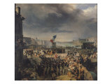 The Garde Nationale De Paris Leaves to Join the Army in September 1792  circa 1833-36