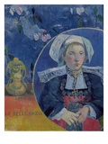 The Beautiful Angel (Madame Angele Satre  the Innkeeper at Pont-Aven)  1889 (Oil on Canvas)