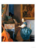 A Young Lady Seated at a Virginal  circa 1670