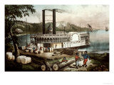 Loading Cotton on the Mississippi  1870