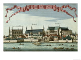 Westminster Showing the Abbey  Hall and Parliament House