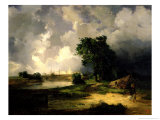 View of the Kremlin in Bad Weather  1851