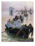 The Arrival of the Procession of St Anne from Fouesnant to Concarneau  1887