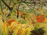 Tiger in a Tropical Storm (Surprised!) 1891 (Oil on Canvas)