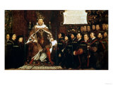 Henry VIII Handing over a Charter to Thomas Vicary  1541