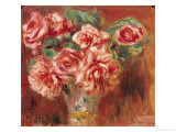 Roses in a Vase  circa 1890