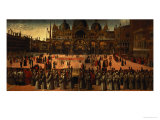 Procession in St Mark's Square  1496