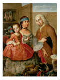 A Spaniard  His Mexican Indian Wife and Child  from a Series on Mixed Race Marriages in Mexico